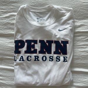 NIKE | Penn Lacrosse Women’s Fit Long Sleeve in White | Size small